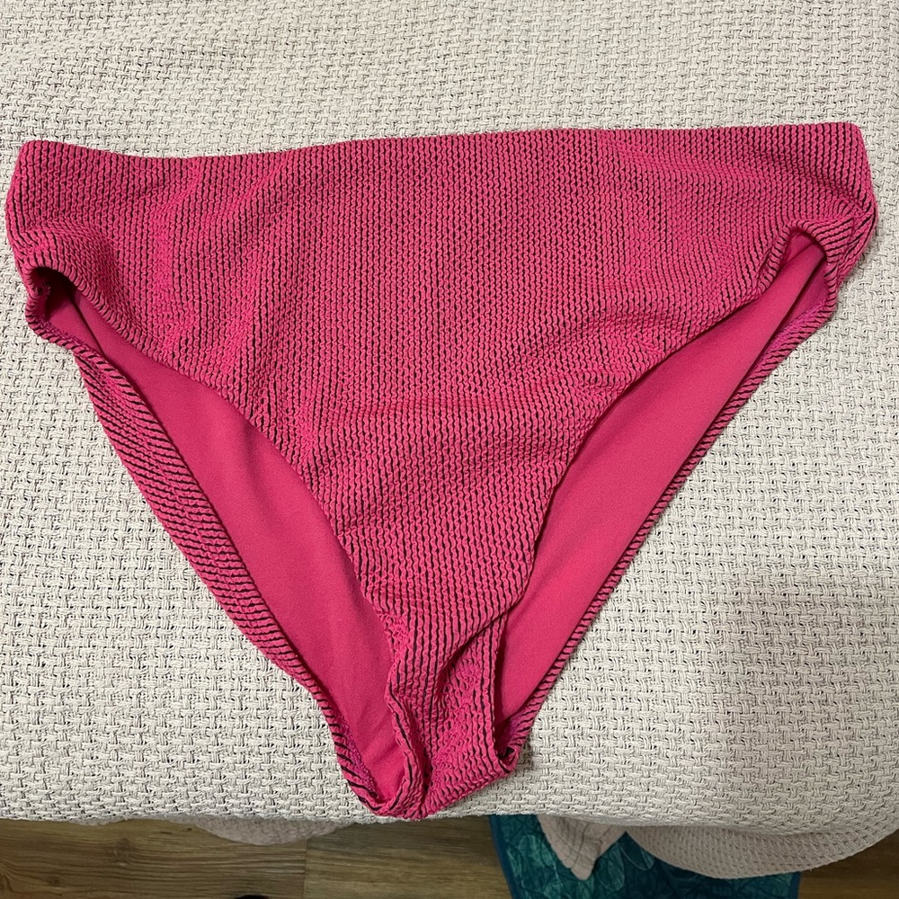 Tabitha Brown for Target bikini bottom, pink and black